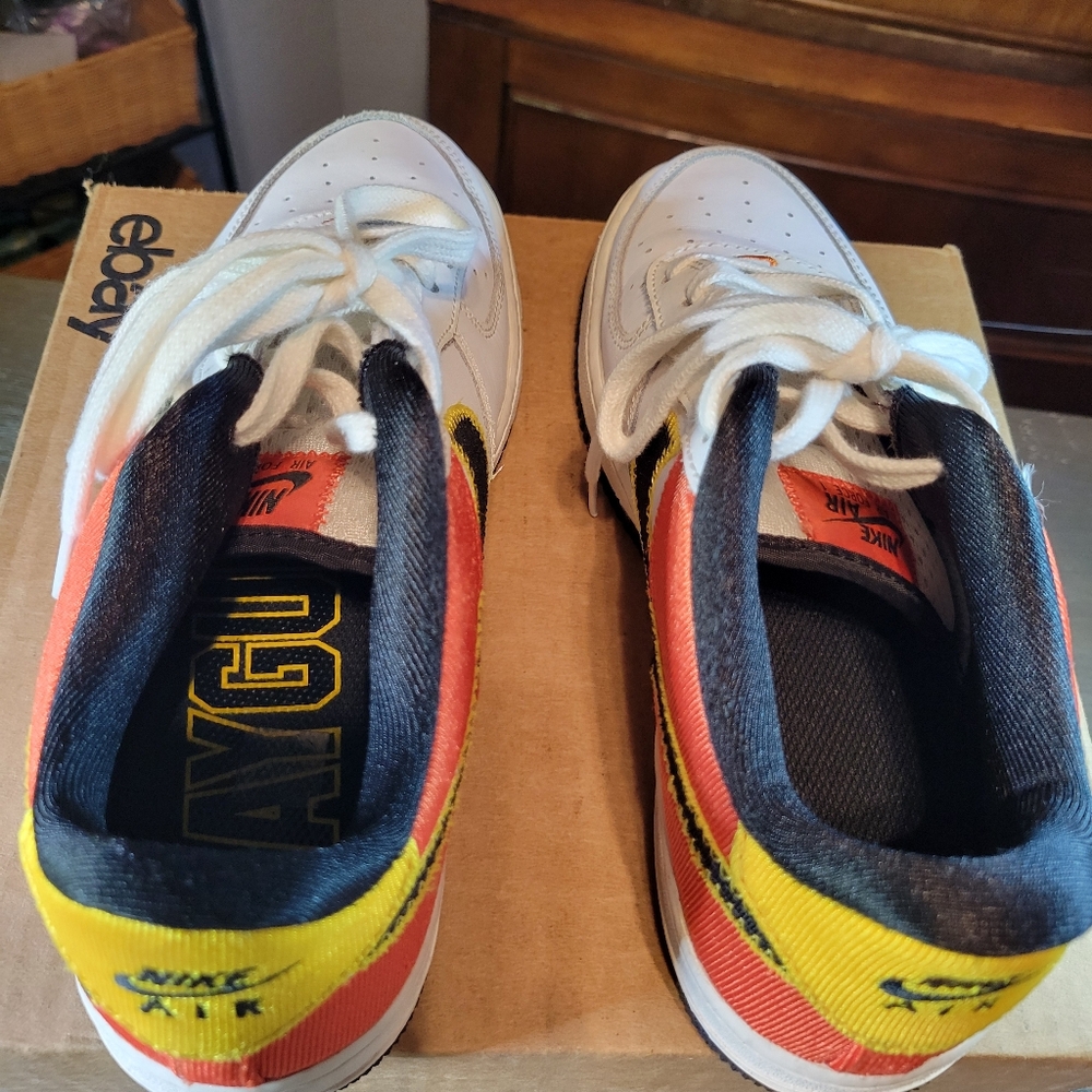 Nike Air Force 1 Low Rayguns Sneakers Shoes DD9530-100 Boys Youth Size 7Y - Picture 7 of 12